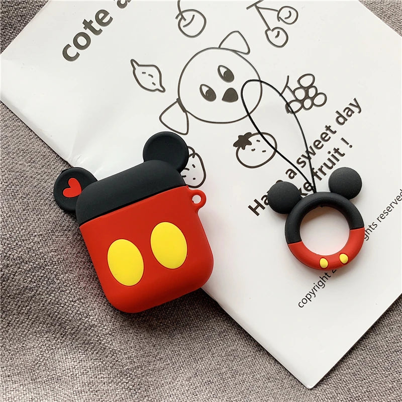 Cute Polka Dots Bow Silicone Case For Apple AirPods 2 3 4 Pro Pro2 Earphone Charging Headphones Case Airpods Protect Cover