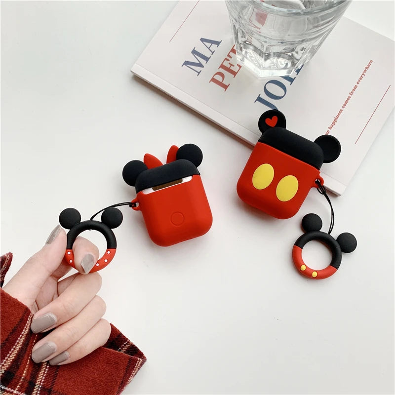 Cute Polka Dots Bow Silicone Case For Apple AirPods 2 3 4 Pro Pro2 Earphone Charging Headphones Case Airpods Protect Cover