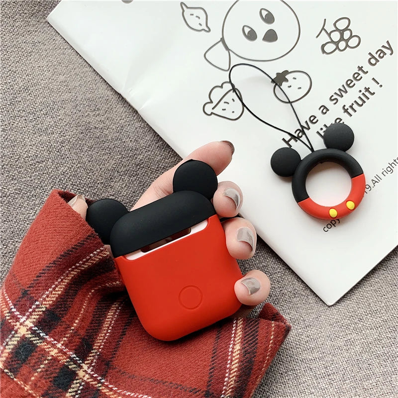 Cute Polka Dots Bow Silicone Case For Apple AirPods 2 3 4 Pro Pro2 Earphone Charging Headphones Case Airpods Protect Cover