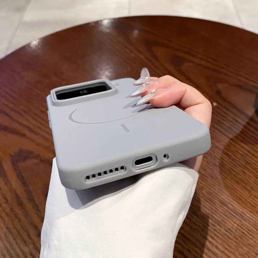For Magsafe Magnetic Wireless Charging Soft Silicone Case For Xiaomi 15 14 Pro Shockproof Protection Ultra Thin Bumper Cover