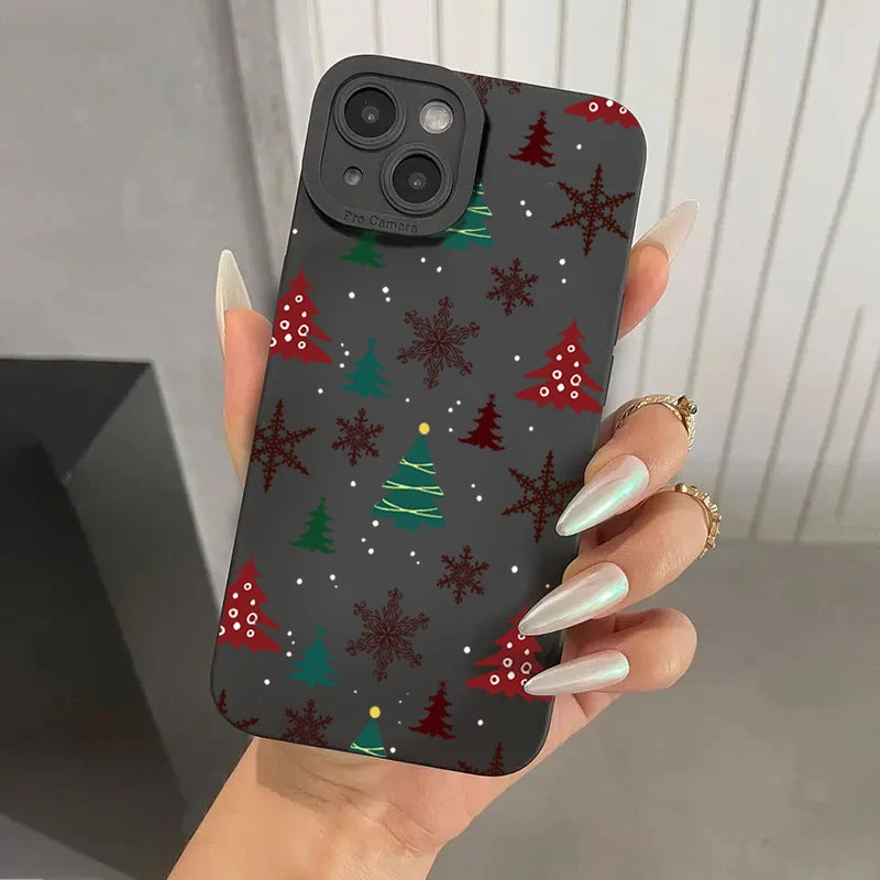 Christmas Tree Graphic Phone Case For Xiaomi 13 12 11 Lite 5G 14 14T 13T 12T Poco F6 F5 X6 X5 X3 M6 Pro Shockproof Bumper Cover
