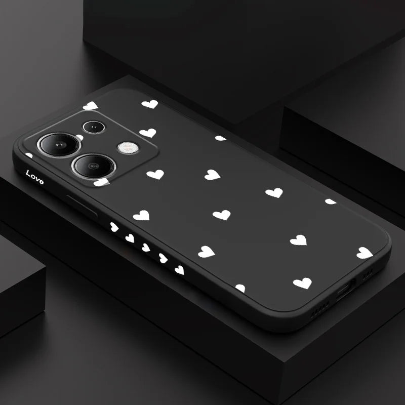 Scatter Love Phone Case For Xiaomi Redmi Note 14 13 12 12S 11 11S 10 10S 9 9S Pro Plus 4G 5G Liquid Silicone Cover