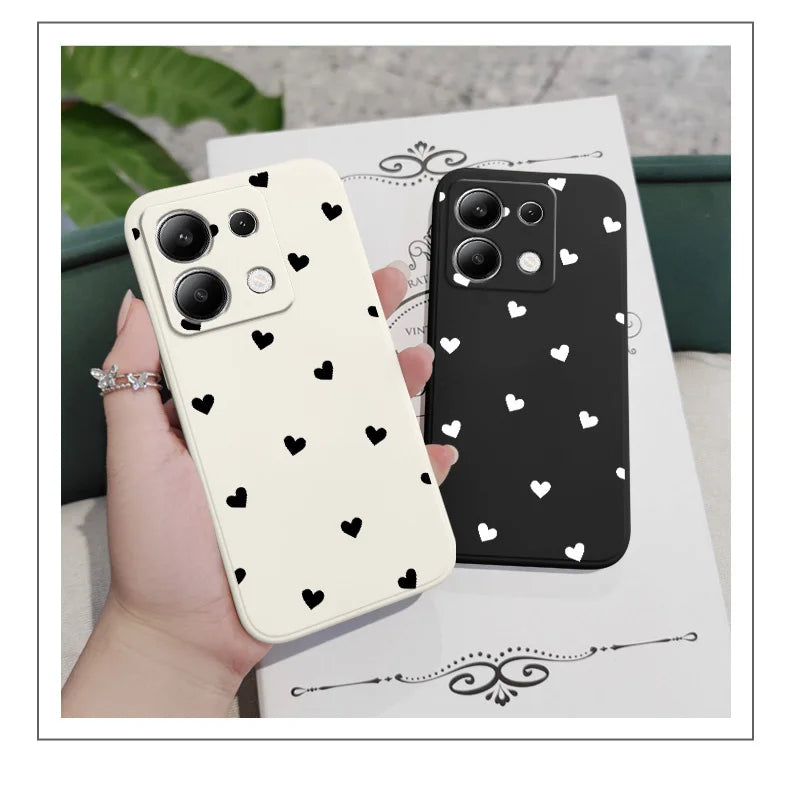 Scatter Love Phone Case For Xiaomi Redmi Note 14 13 12 12S 11 11S 10 10S 9 9S Pro Plus 4G 5G Liquid Silicone Cover