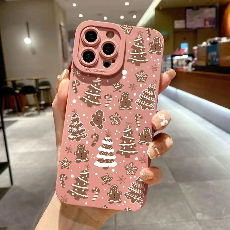 Christmas Tree Graphic Phone Case For Xiaomi 13 12 11 Lite 5G 14 14T 13T 12T Poco F6 F5 X6 X5 X3 M6 Pro Shockproof Bumper Cover