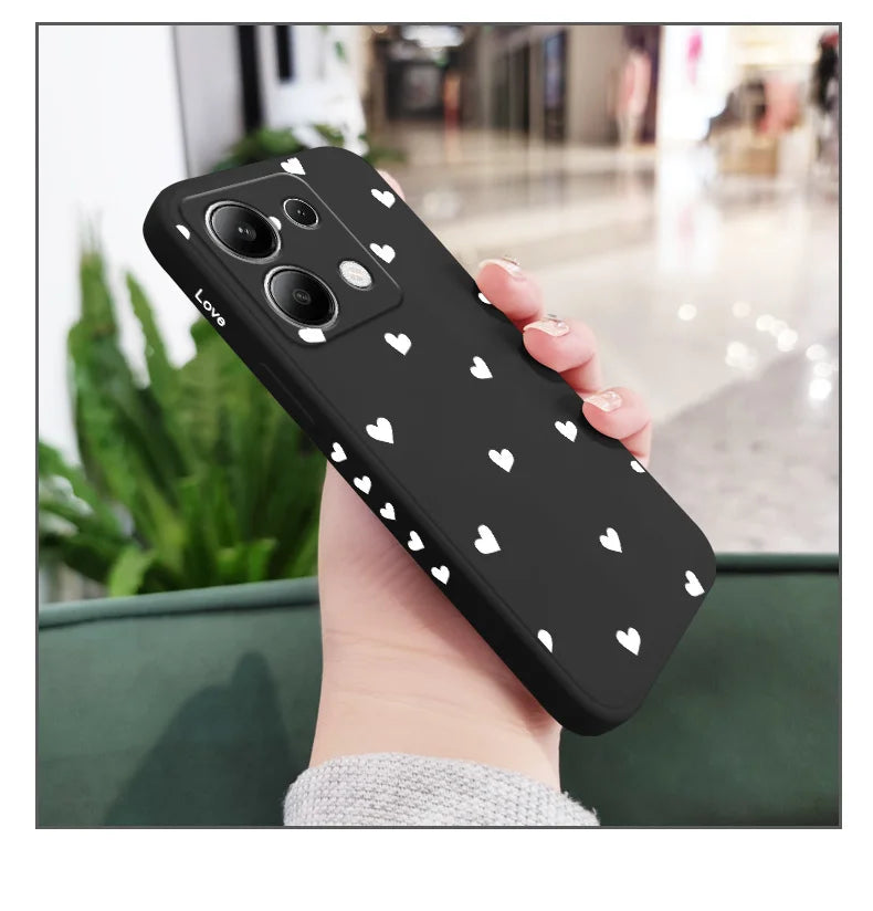 Scatter Love Phone Case For Xiaomi Redmi Note 14 13 12 12S 11 11S 10 10S 9 9S Pro Plus 4G 5G Liquid Silicone Cover