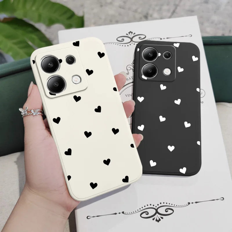 Scatter Love Phone Case For Xiaomi Redmi Note 14 13 12 12S 11 11S 10 10S 9 9S Pro Plus 4G 5G Liquid Silicone Cover