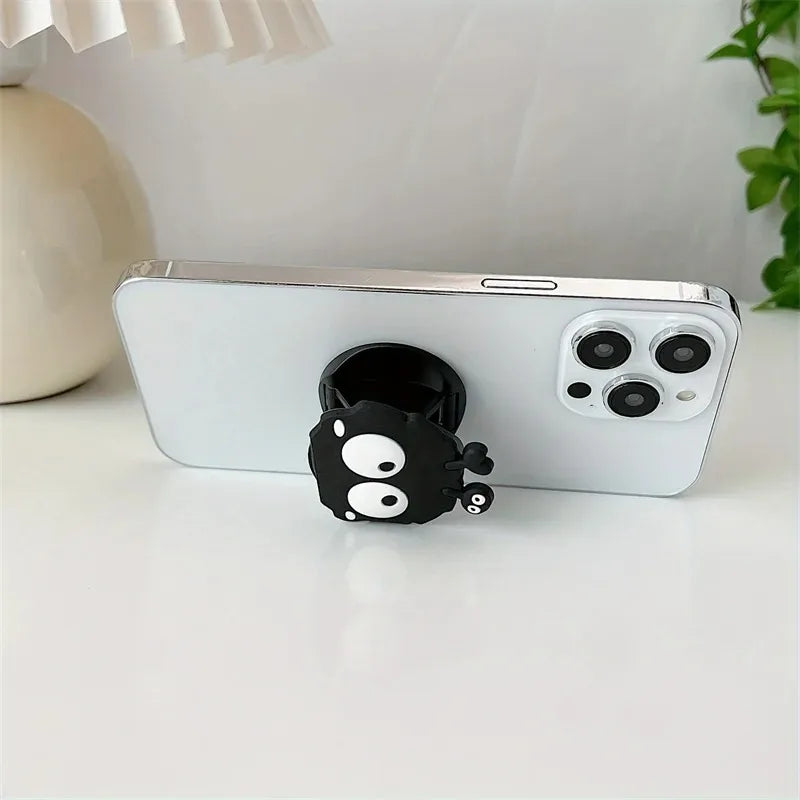 3D Cute Little Furball Phone Holder Griptok Finger Ring Support For iPhone Samsung Cases Grip Tok Socket Bracket Girl Gift