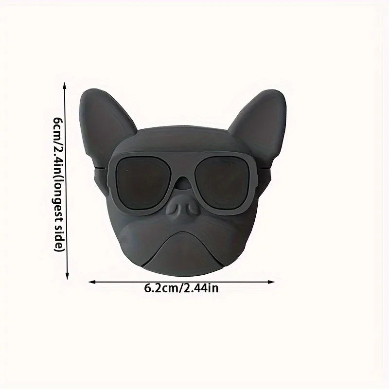 Cute Cartoon 3D Bulldog Phone Stand Socket Holder Grip Trendy mobile phone accessories Applicable For Apple Xiaomi Samsung Case