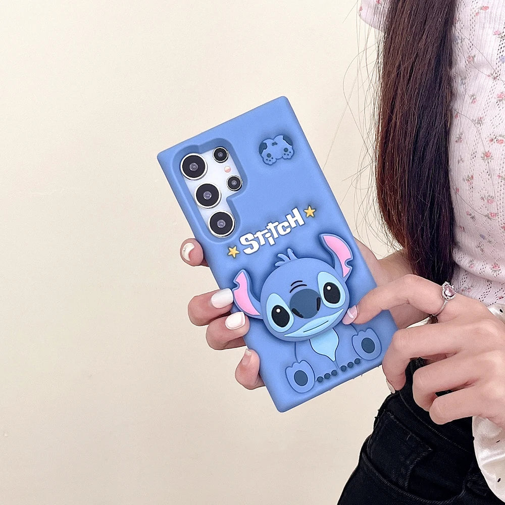 Stitch Case Soft Holder Cover For Samsung Galaxy A12 A13 A15 A24 A25 A30S A32 A51 A53 A54 S20 S21 S22 S23 S24 FE Plus Ultra 5G