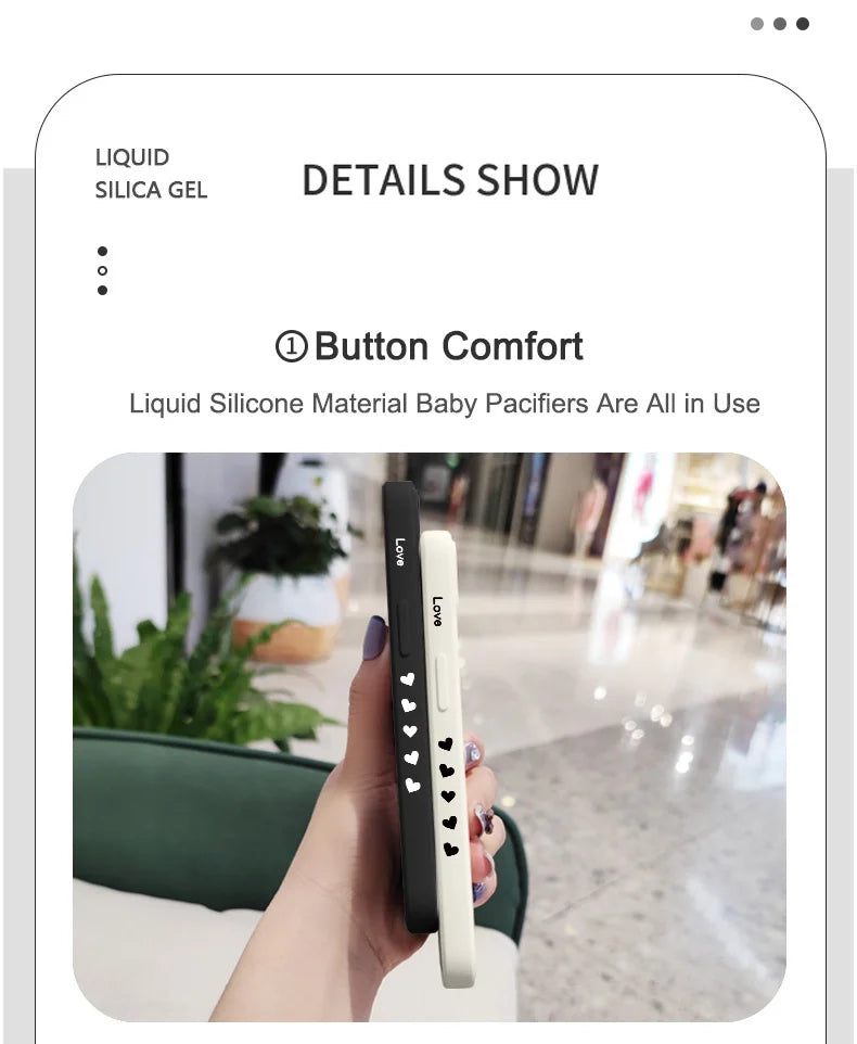 Scatter Love Phone Case For Xiaomi Redmi Note 14 13 12 12S 11 11S 10 10S 9 9S Pro Plus 4G 5G Liquid Silicone Cover