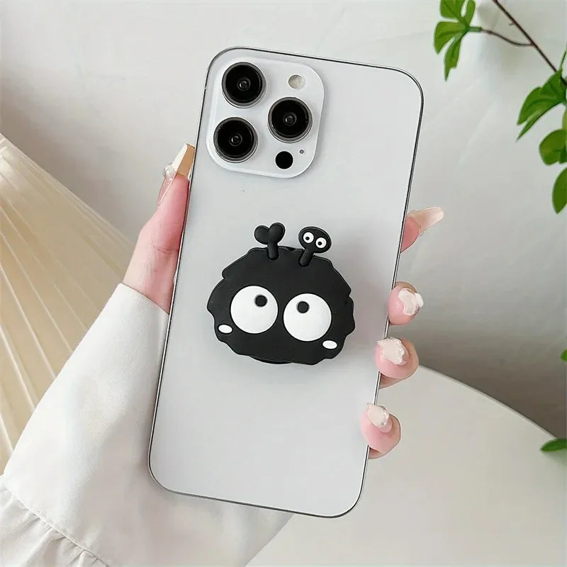 3D Cute Little Furball Phone Holder Griptok Finger Ring Support For iPhone Samsung Cases Grip Tok Socket Bracket Girl Gift