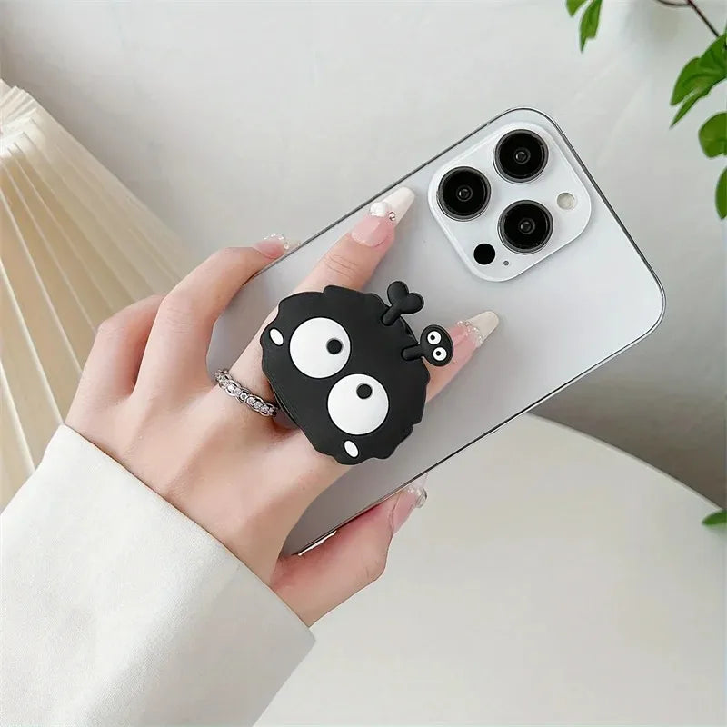 3D Cute Little Furball Phone Holder Griptok Finger Ring Support For iPhone Samsung Cases Grip Tok Socket Bracket Girl Gift