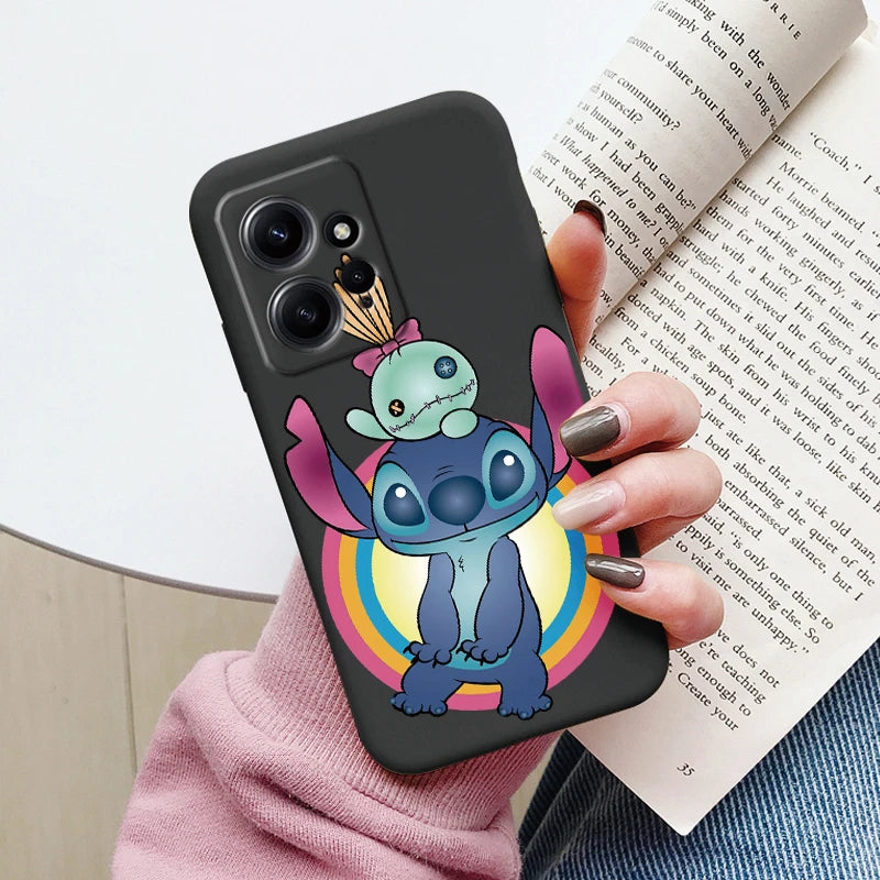 Super Cute Stitch Love?Shell For Redmi Note 12 4G Case Soft Cartoon Anime Cover TPU Couple Fundas For Xiaomi Redmi Note12 Capa