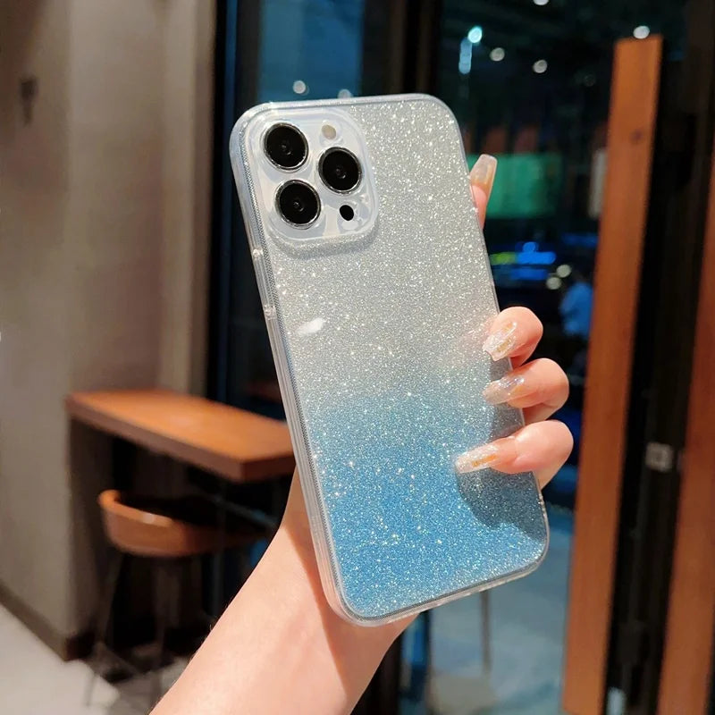 For Vivo V27 Pro V27E V25 Pro V23 Pro V23E V21 4G 5G V20 Pro Y77E Y77 Soft Transparent Phone Case With Bling Back Cover Cases