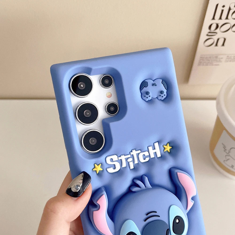 Stitch Case Soft Holder Cover For Samsung Galaxy A12 A13 A15 A24 A25 A30S A32 A51 A53 A54 S20 S21 S22 S23 S24 FE Plus Ultra 5G