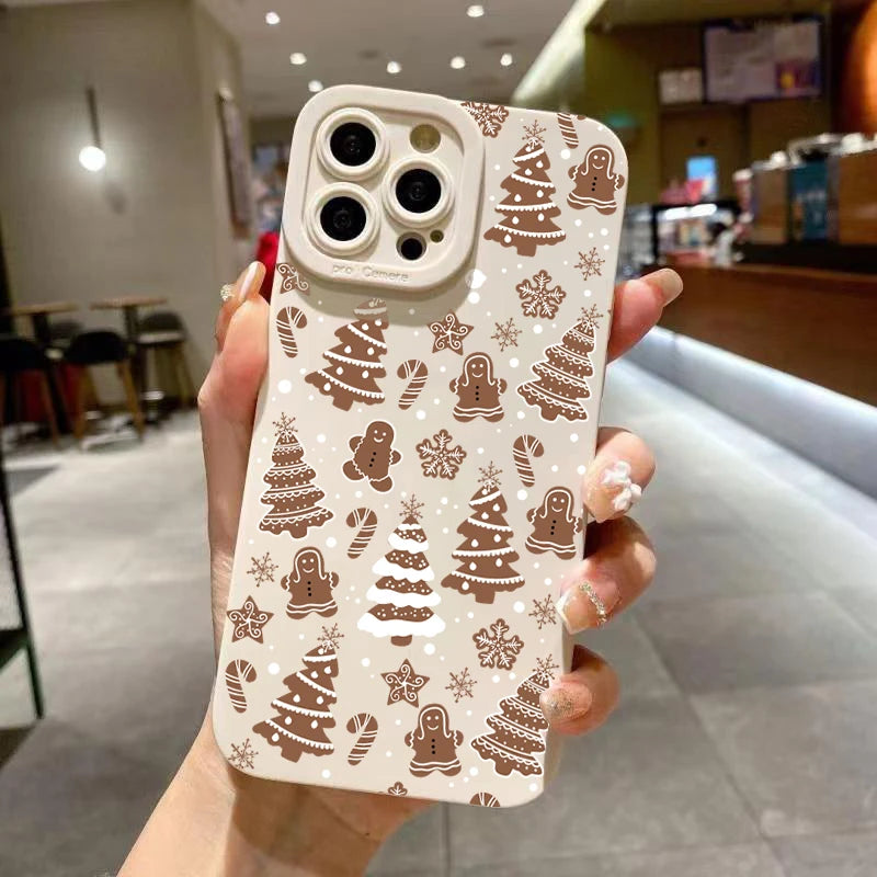 Christmas Tree Graphic Phone Case For Xiaomi 13 12 11 Lite 5G 14 14T 13T 12T Poco F6 F5 X6 X5 X3 M6 Pro Shockproof Bumper Cover