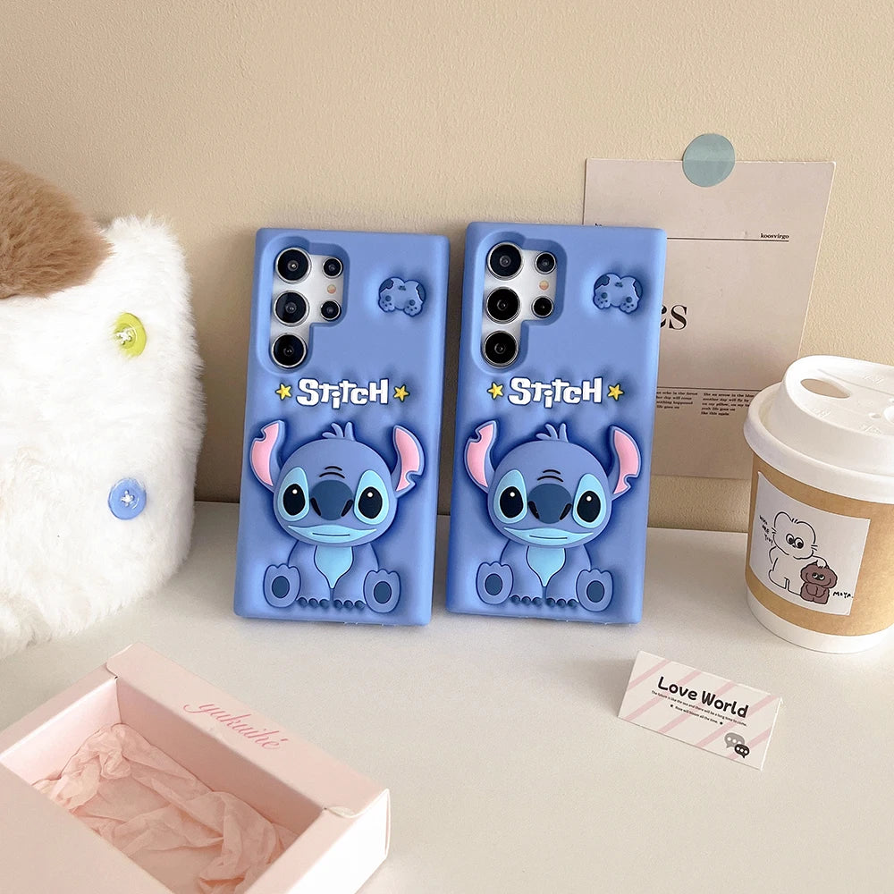 Stitch Case Soft Holder Cover For Samsung Galaxy A12 A13 A15 A24 A25 A30S A32 A51 A53 A54 S20 S21 S22 S23 S24 FE Plus Ultra 5G