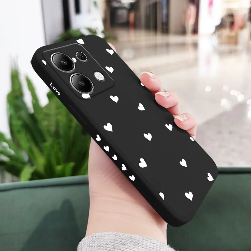 Scatter Love Phone Case For Xiaomi Redmi Note 14 13 12 12S 11 11S 10 10S 9 9S Pro Plus 4G 5G Liquid Silicone Cover