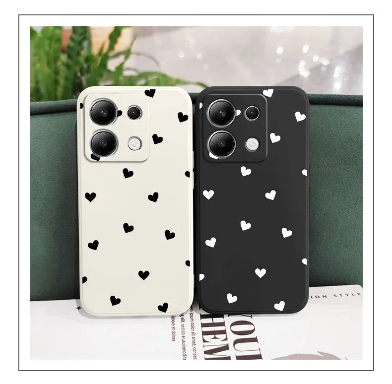 Scatter Love Phone Case For Xiaomi Redmi Note 14 13 12 12S 11 11S 10 10S 9 9S Pro Plus 4G 5G Liquid Silicone Cover