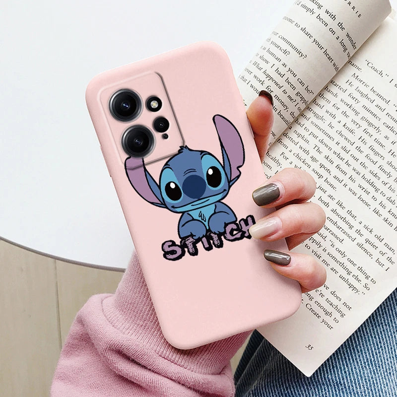 Super Cute Stitch Love?Shell For Redmi Note 12 4G Case Soft Cartoon Anime Cover TPU Couple Fundas For Xiaomi Redmi Note12 Capa