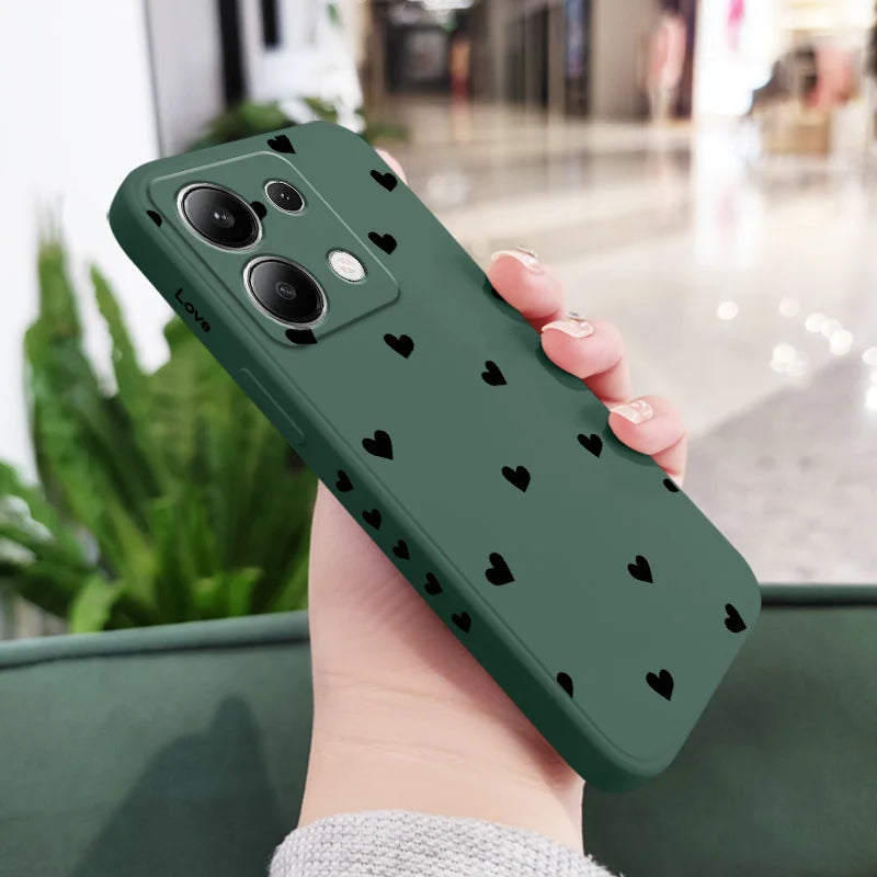 Scatter Love Phone Case For Xiaomi Redmi Note 14 13 12 12S 11 11S 10 10S 9 9S Pro Plus 4G 5G Liquid Silicone Cover