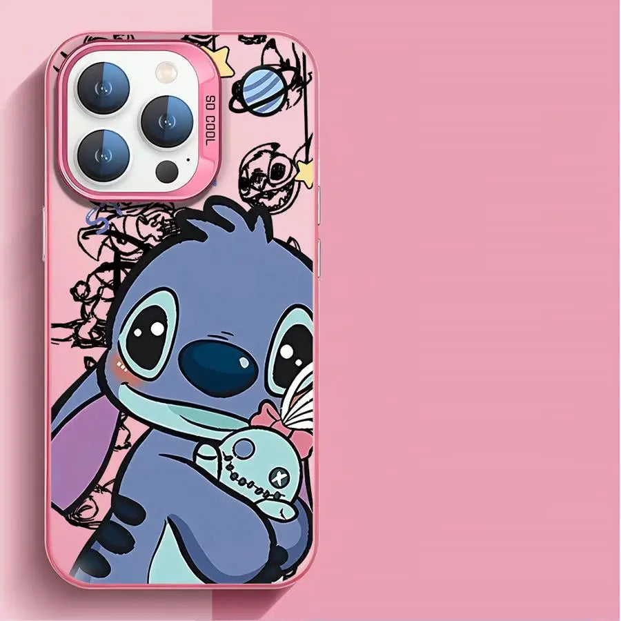 Disney Cartoon Stitch Phone Case for iPhone 12 Pro 16 15 Plus XR 13 XS Max 14 Pro X 11 Pro Max 11 Pro TPU Back Soft Cover