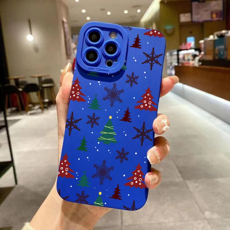 Christmas Tree Graphic Phone Case For Xiaomi 13 12 11 Lite 5G 14 14T 13T 12T Poco F6 F5 X6 X5 X3 M6 Pro Shockproof Bumper Cover