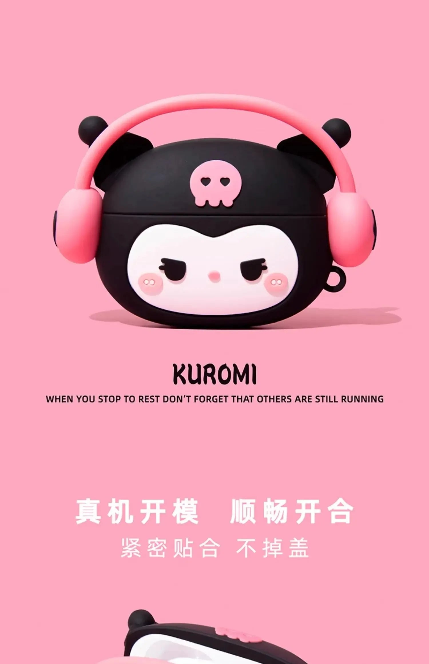 For Airpods 4 3 2 Pro 1 Pro 2 Cartoon Hello Kitty Kuromi Melody Listen To Music Silicone Earphone Case Accessories Cover