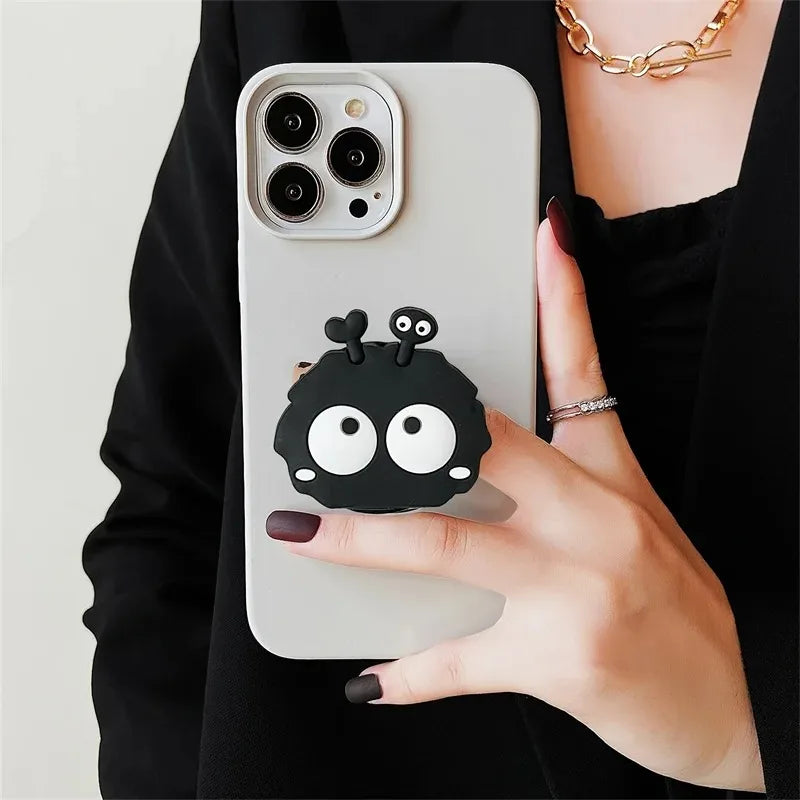 3D Cute Little Furball Phone Holder Griptok Finger Ring Support For iPhone Samsung Cases Grip Tok Socket Bracket Girl Gift