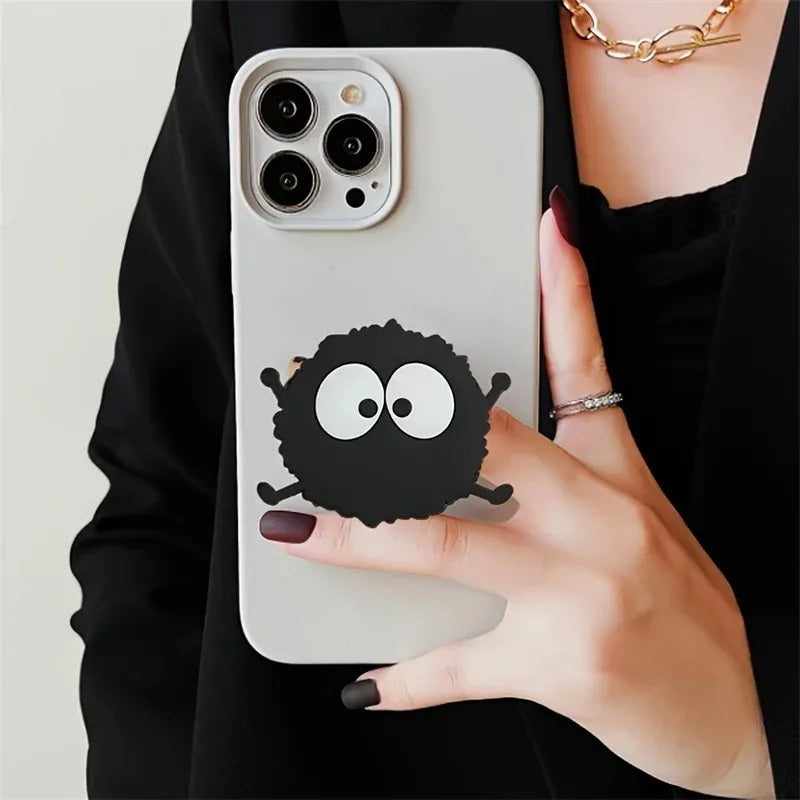 3D Cute Little Furball Phone Holder Griptok Finger Ring Support For iPhone Samsung Cases Grip Tok Socket Bracket Girl Gift