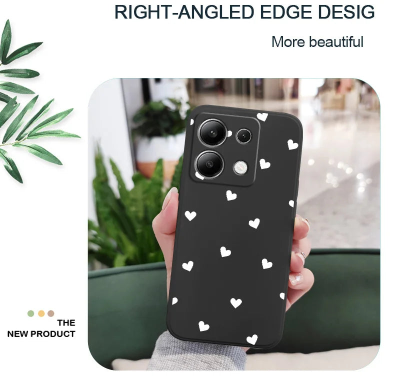Scatter Love Phone Case For Xiaomi Redmi Note 14 13 12 12S 11 11S 10 10S 9 9S Pro Plus 4G 5G Liquid Silicone Cover