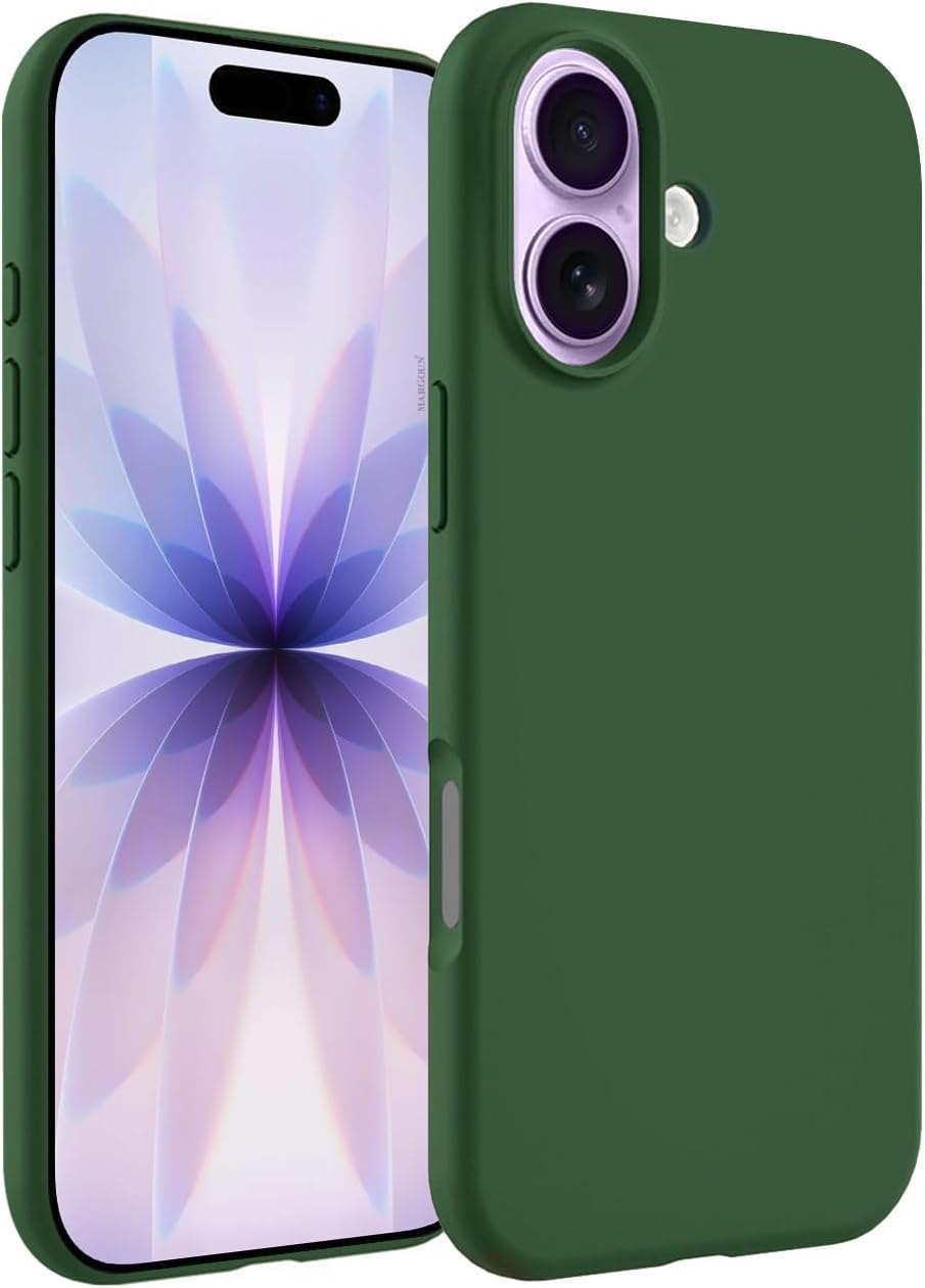 Next Store Silicone Case Compatible with iPhone 17 Series, Ultra Slim Shockproof Protective Phone Case with Soft Microfiber Lining, Anti-Scratch Camera Protection (Green, iPhone 17)