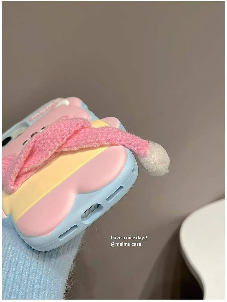 Ecosystem 3D Cartoon Case for iPhone 14 Pro Max / 15 Pro Max, All-Round Protection, Anti-Slip Cover (Happy Bear)