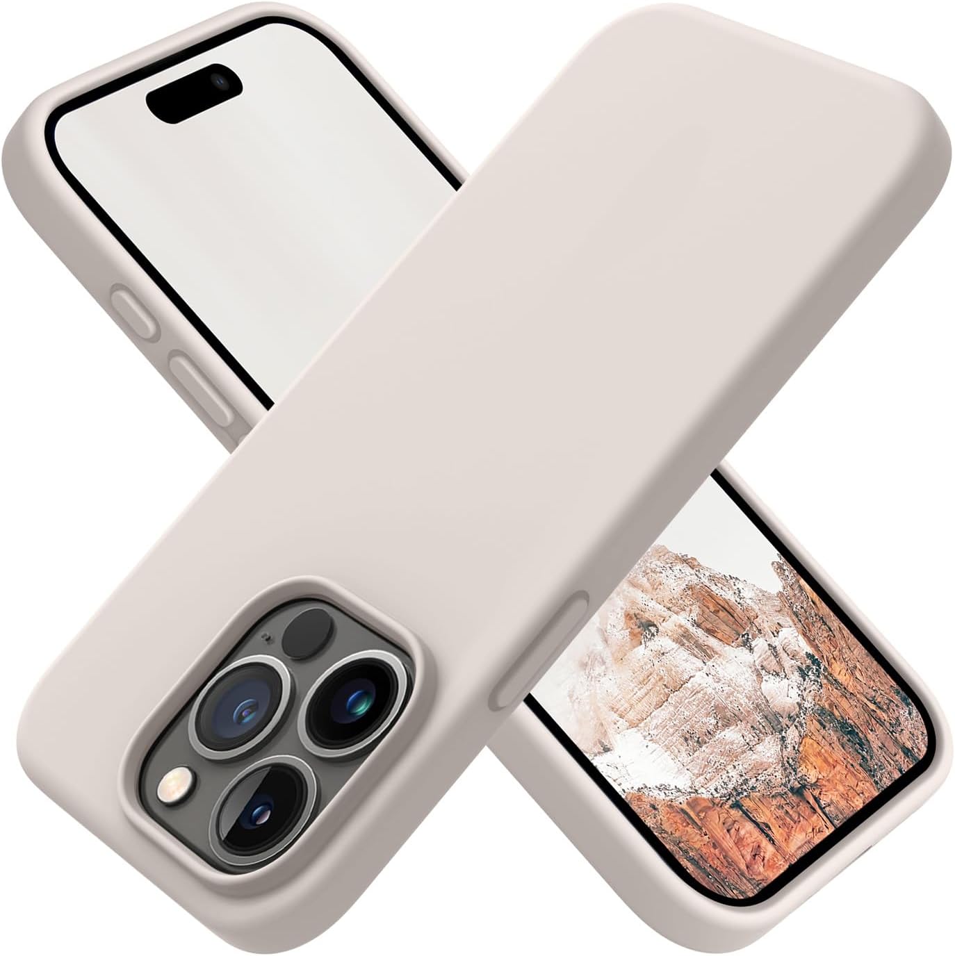 OTOFLY Compatible with iPhone 15 Pro Max Case, Silicone Shockproof Slim Thin Phone Case for iPhone 15 Pro Max (6.7 inch), (Lilac Purple)