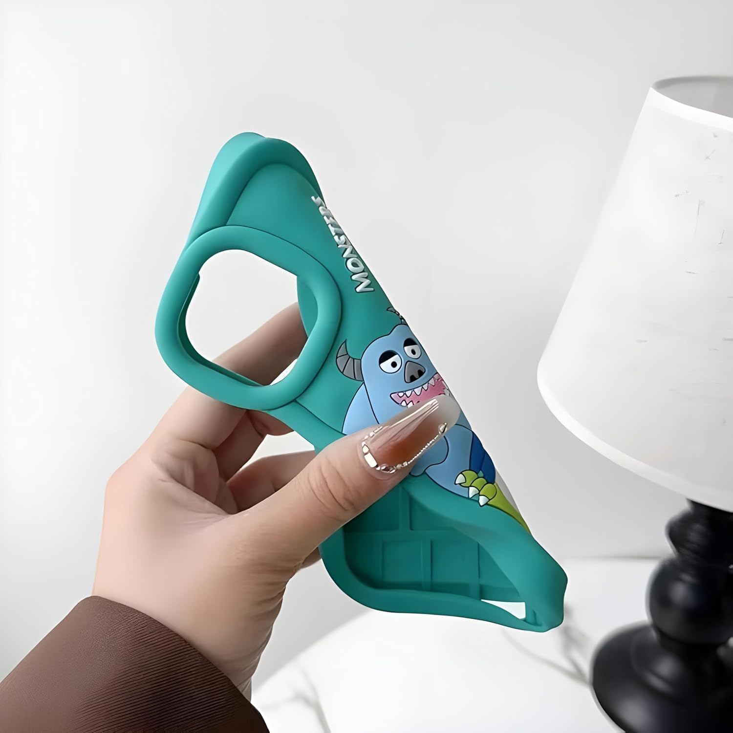 Ecosystem Stylish 3D Cartoon Case Compatible for iPhone 11, All-Round Protection, Anti-Slip, Scratch-Resistant, and Fun Aesthetic Cover (Monst!rs)