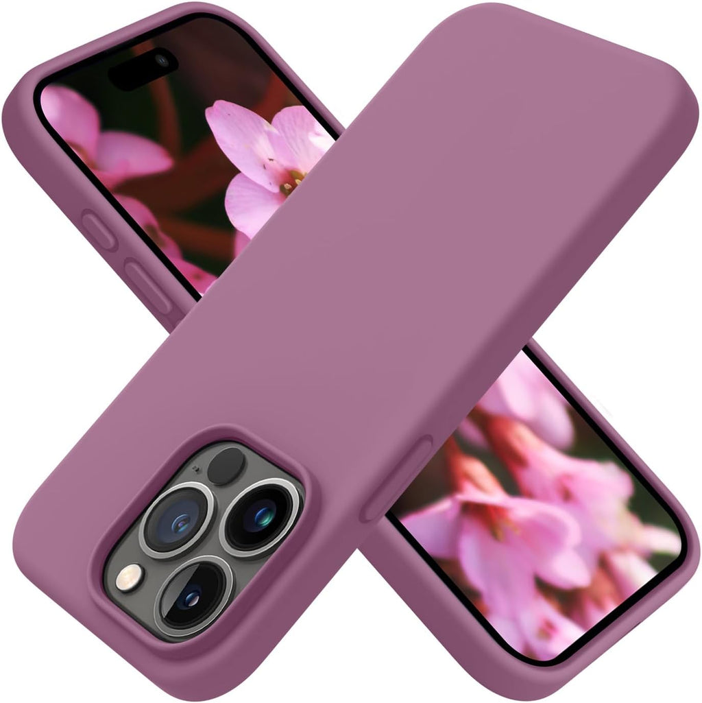 OTOFLY Compatible with iPhone 15 Pro Max Case, Silicone Shockproof Slim Thin Phone Case for iPhone 15 Pro Max (6.7 inch), (Lilac Purple)