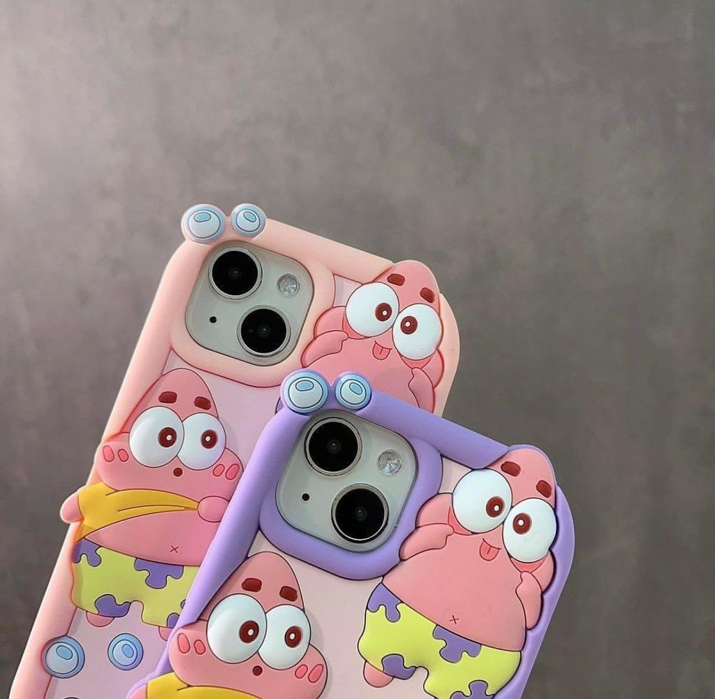 Fekra Silicone Case 3D Cartoon Soft Cover For iPhone 15 Pro max| 15 Pro| 15| 14 Pro Max| 14 Pro| 14/13 | 13 Pro max| 13 Pro| 12 Pro max | 11 Pro max| 11 Drop-proof (patrick Lilic, iPhone 12 Pro max)