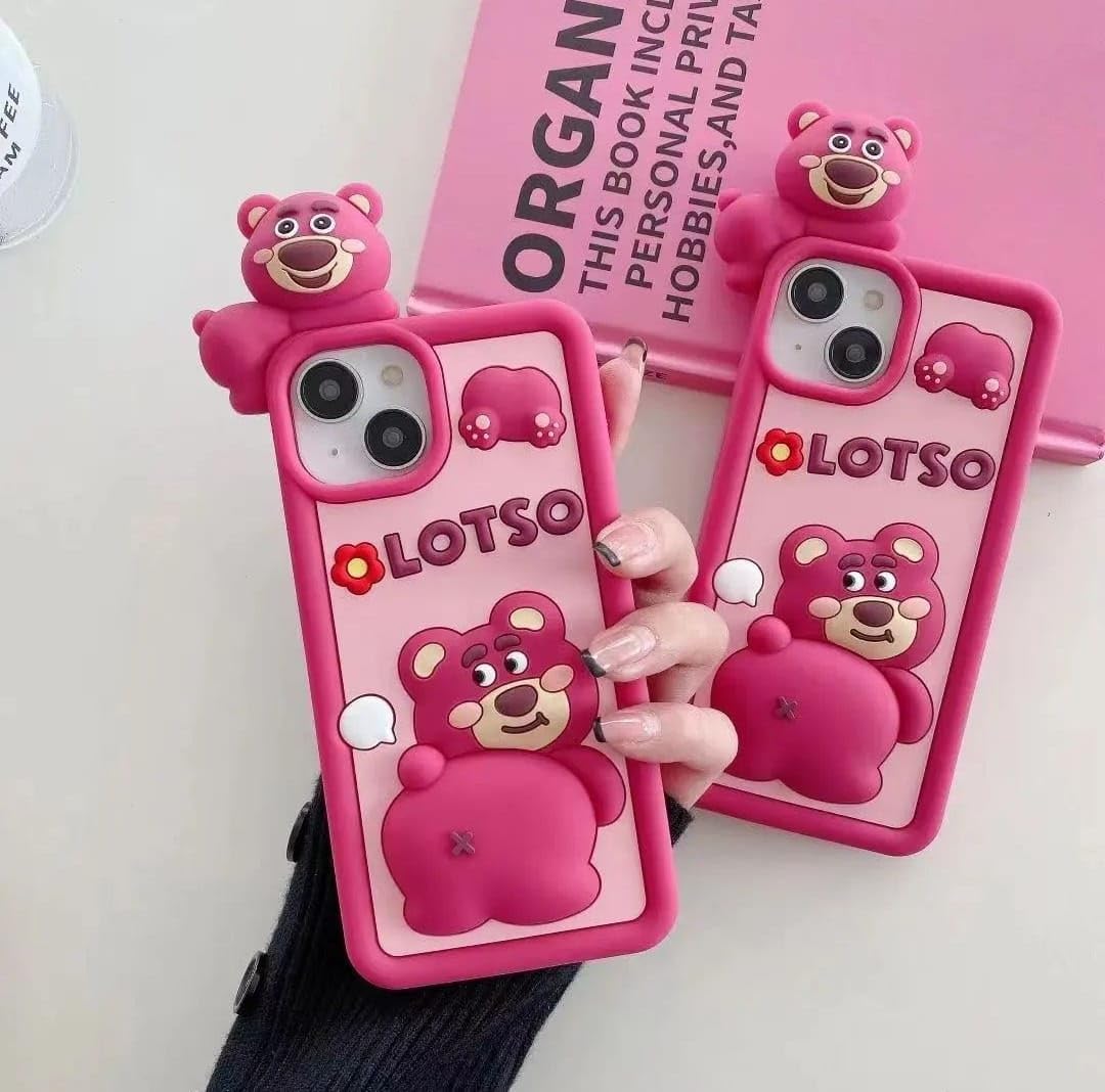 Next store 3D Cartoon Silicone Case Compatible with iPhone 14 Pro Max Cute Cartoon Animal Character Anti-Fall Silicone Protective Cover (iPhone 14 Pro Max) (Style 13)