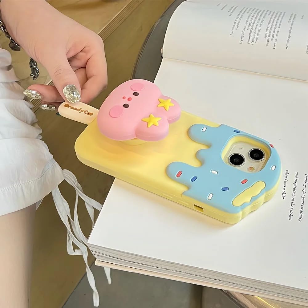 فكرة Fekra Silicone Case 3D Candy Shapes For iPhone 15 Pro max|15 Pro|15|14 Pro Max|14 Pro|14/13|13 Pro max|13 Pro|12 Pro max|12/12Pro|11 Pro max|11 Pro/11 (Ice cream, iphone 15 pro max)