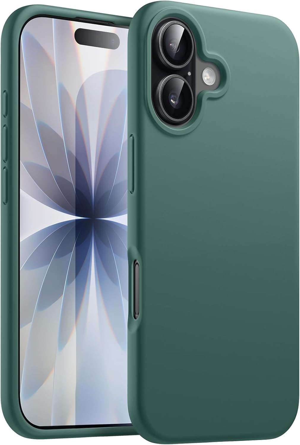 Next Store Silicone Case Compatible with iPhone 17 Series, Ultra Slim Shockproof Protective Phone Case with Soft Microfiber Lining, Anti-Scratch Camera Protection (Green, iPhone 17)