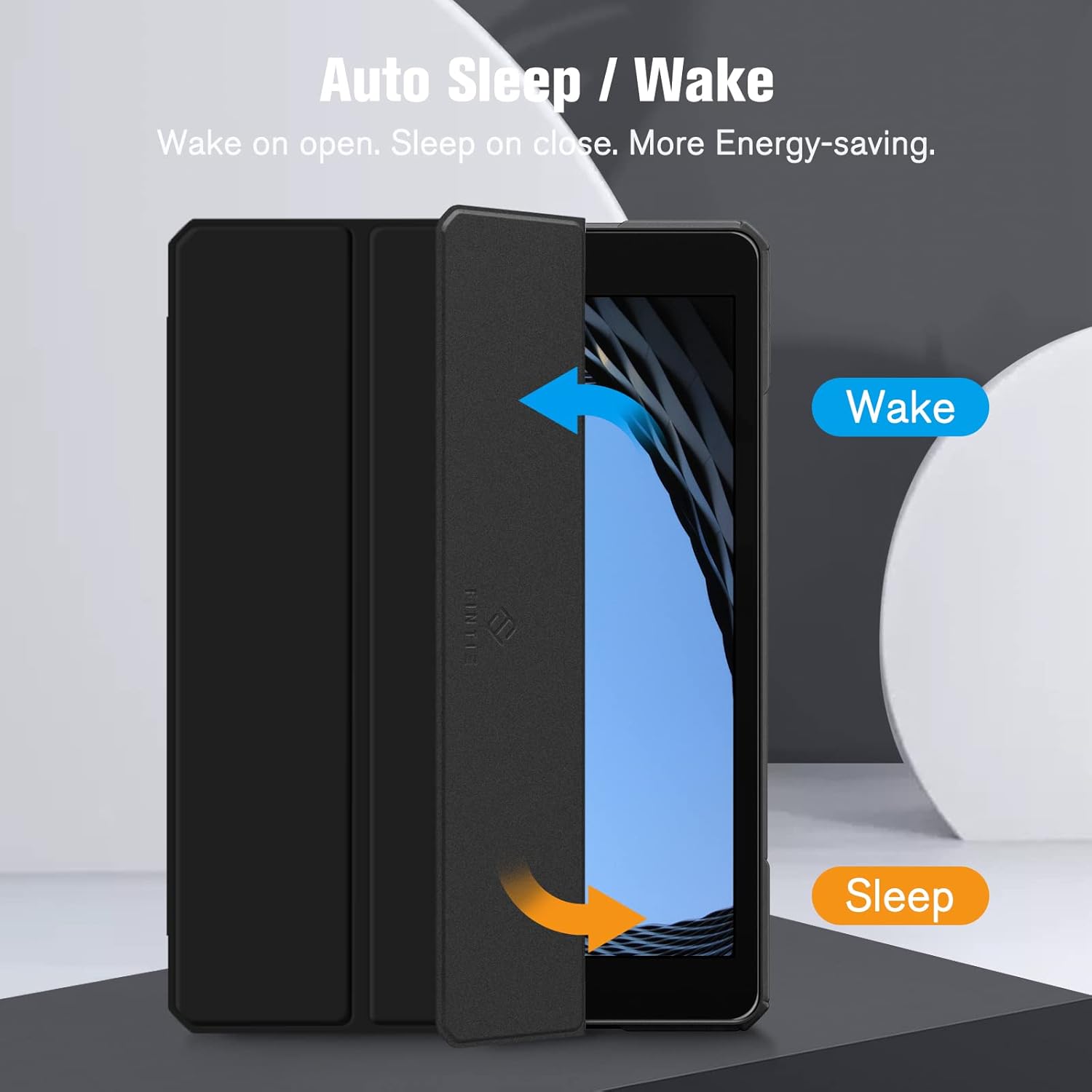 Fintie Hybrid Slim Case for iPad 9th / 8th / 7th Generation (2021/2020 / 2019) 10.2 Inch - [Built-in Pencil Holder] Shockproof Cover with Clear Transparent Back Shell, Black