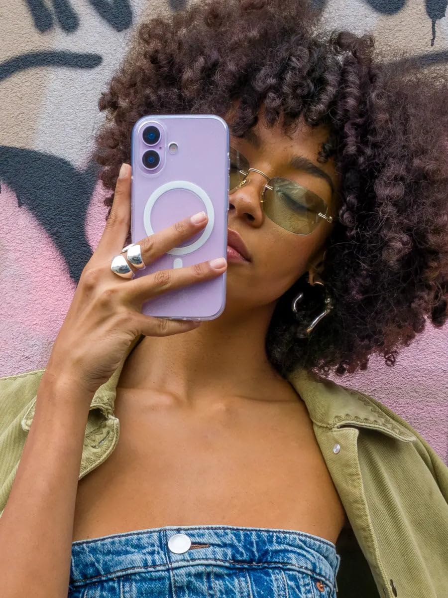 Next Store Magnetic Wireless Charging Clear Phone Case Compatible with iPhone 17 – Transparent Hard PC Back, TPU Bumper, Shockproof Slim Cover, Scratch Resistant, Compatible with Magsafe