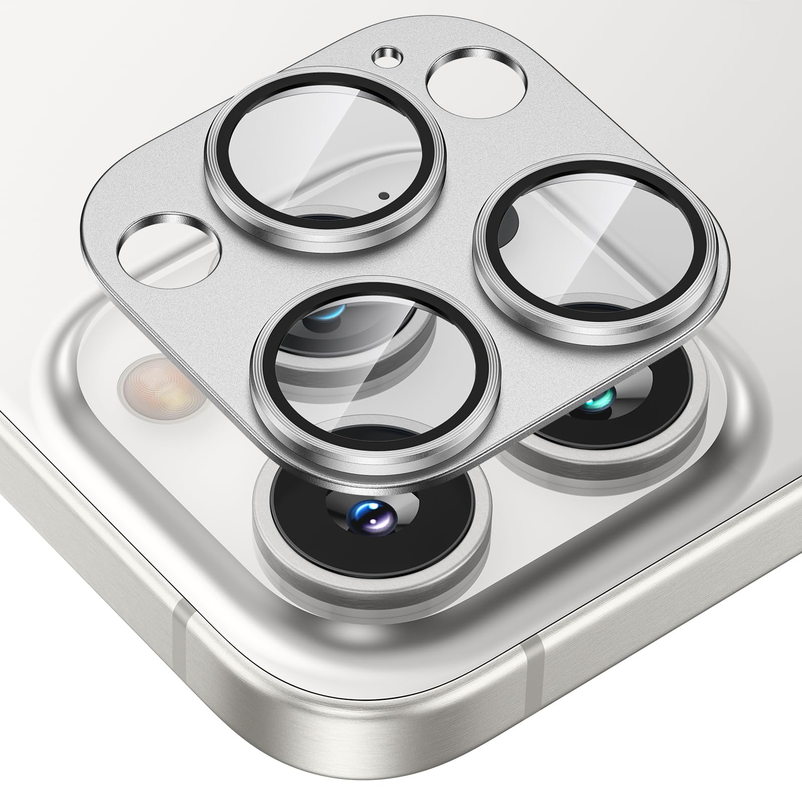 Tensea for iPhone 17 Pro Max Camera Lens Protector, Metal Aluminum Alloy Tempered Glass Cover Camera Screen Protector Accessories, Case Friendly