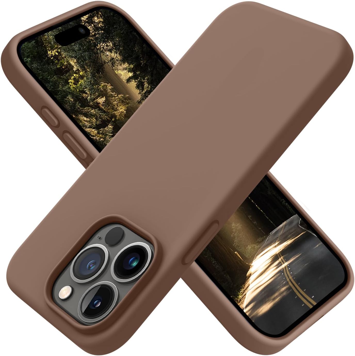 OTOFLY Compatible with iPhone 15 Pro Max Case, Silicone Shockproof Slim Thin Phone Case for iPhone 15 Pro Max (6.7 inch), (Lilac Purple)