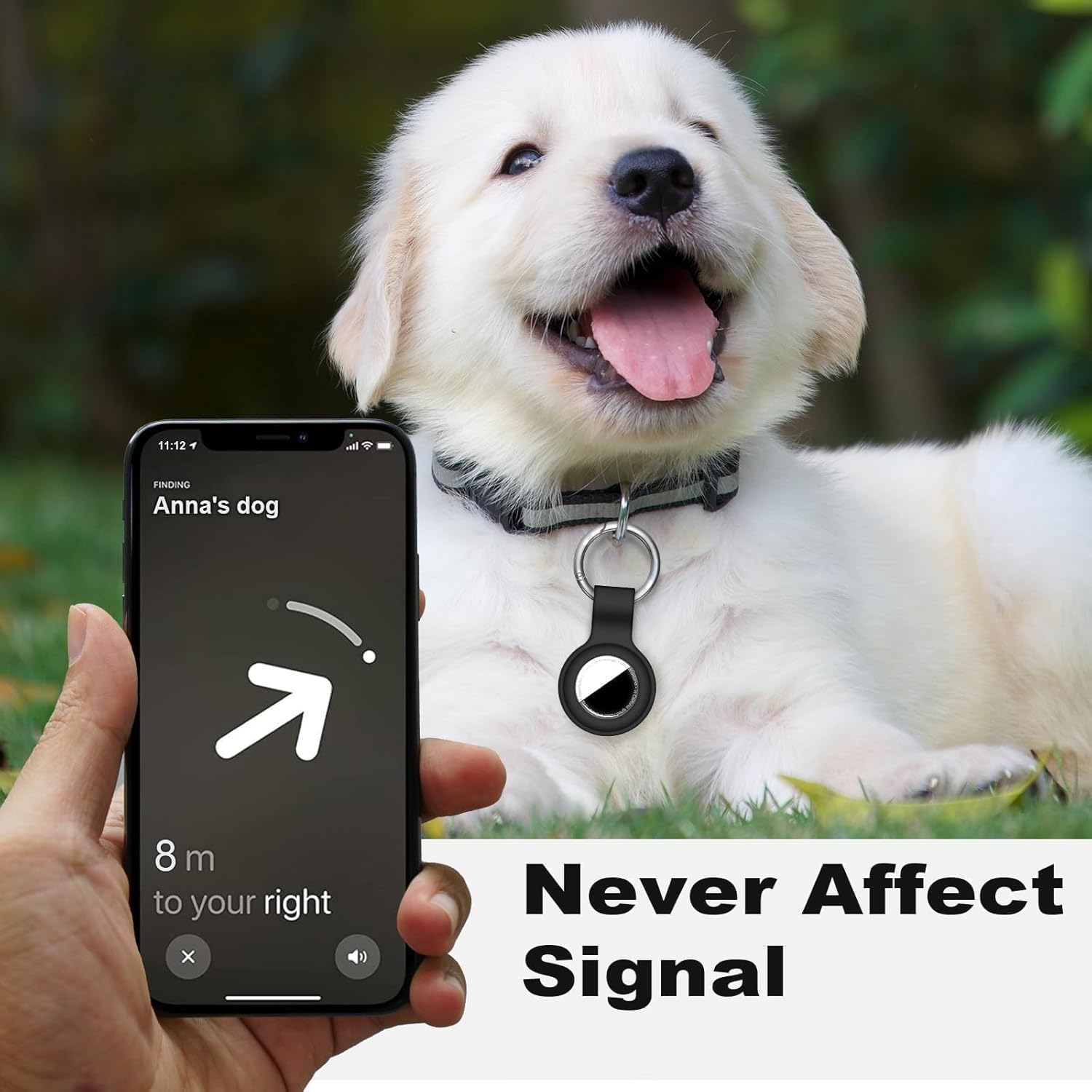 Compatible with AirTag Case Keychain Air Tag Holder Silicone AirTags Key Ring Cases Tags Chain Apple AirTag GPS Item Finders Accessories，Black