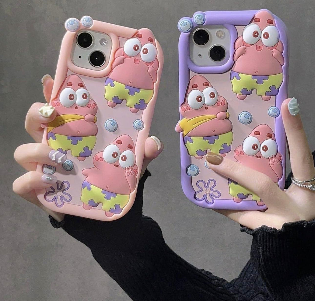 Fekra Silicone Case 3D Cartoon Soft Cover For iPhone 15 Pro max| 15 Pro| 15| 14 Pro Max| 14 Pro| 14/13 | 13 Pro max| 13 Pro| 12 Pro max | 11 Pro max| 11 Drop-proof (patrick Lilic, iPhone 12 Pro max)