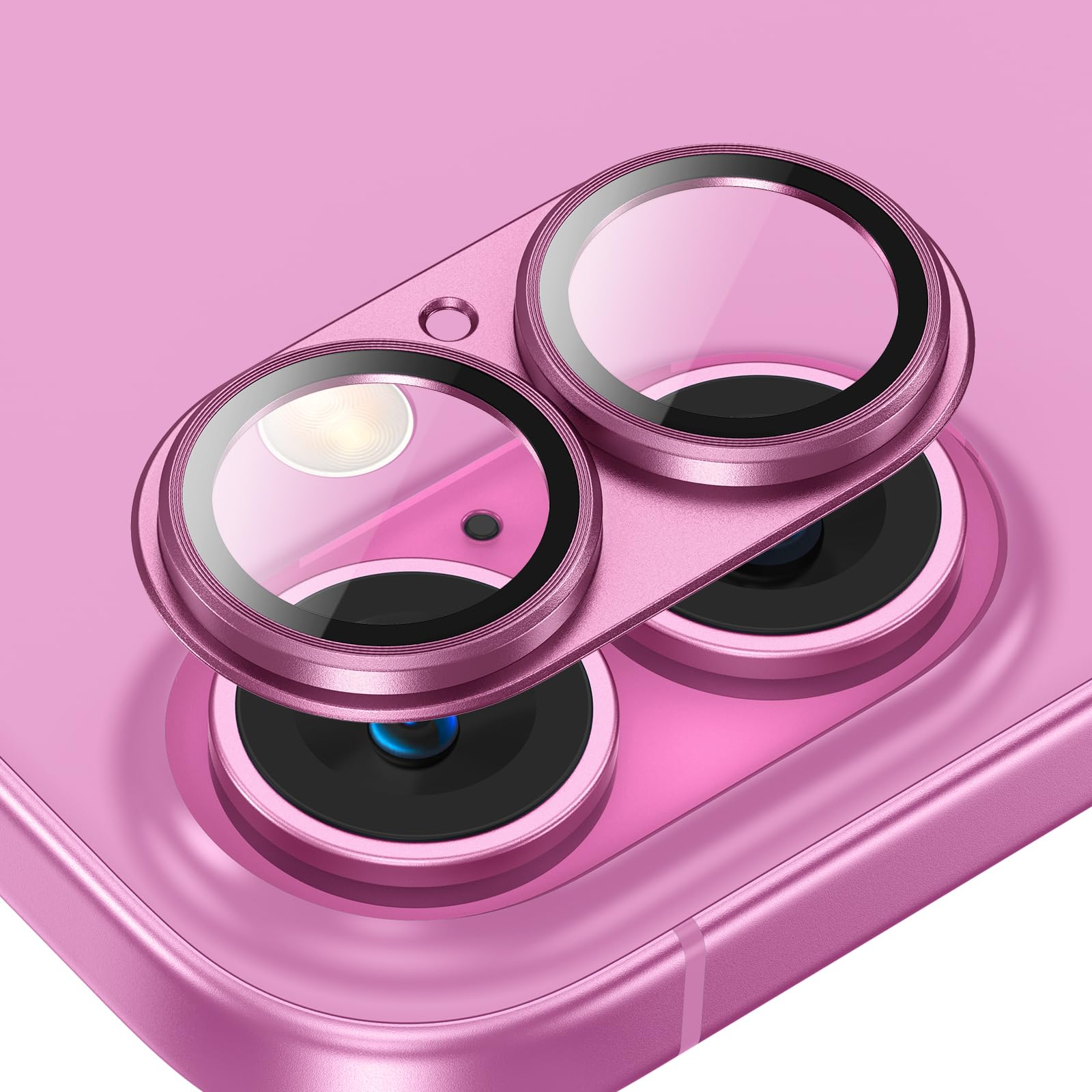 Tensea for iPhone 17 Pro Max Camera Lens Protector, Metal Aluminum Alloy Tempered Glass Cover Camera Screen Protector Accessories, Case Friendly