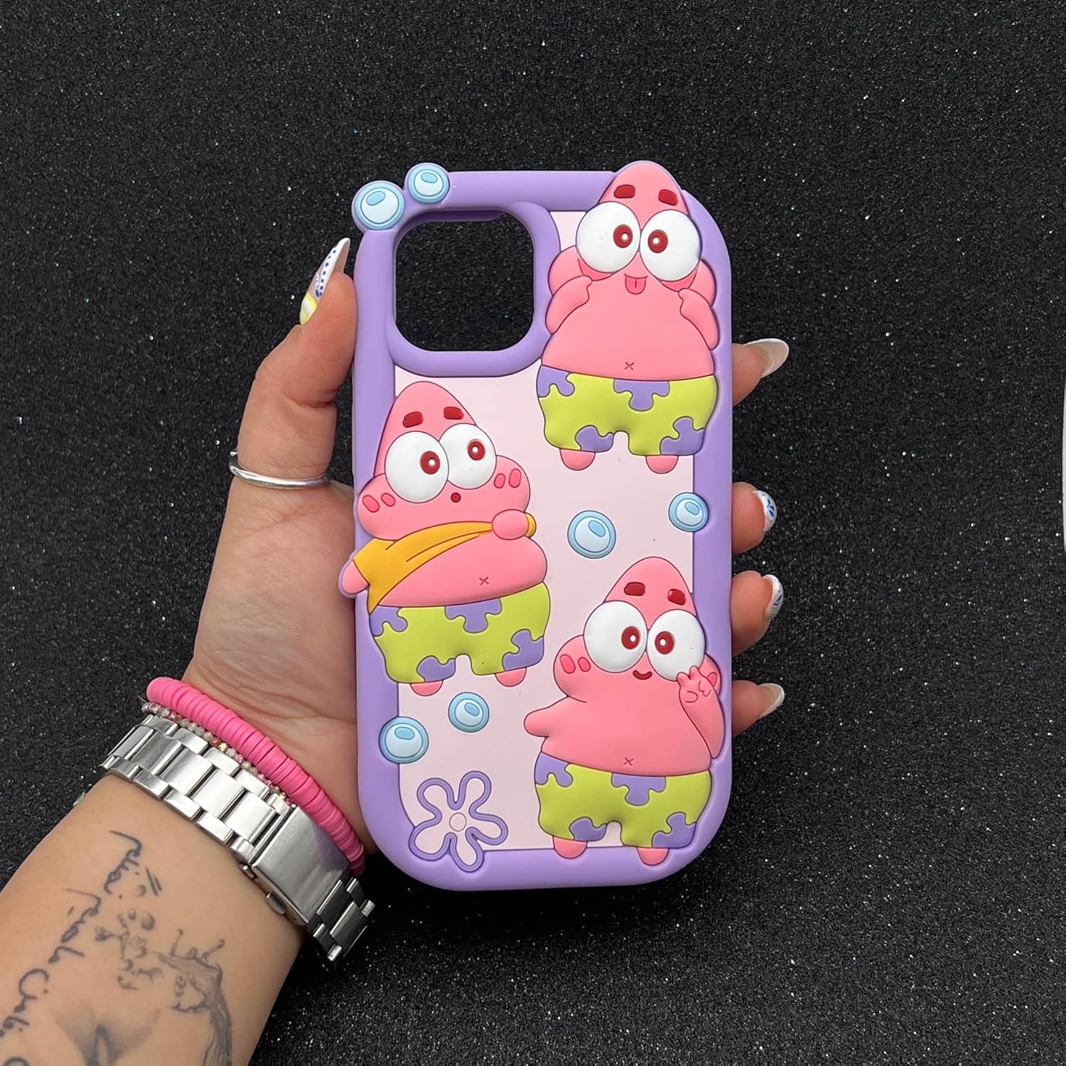 Fekra Silicone Case 3D Cartoon Soft Cover For iPhone 15 Pro max| 15 Pro| 15| 14 Pro Max| 14 Pro| 14/13 | 13 Pro max| 13 Pro| 12 Pro max | 11 Pro max| 11 Drop-proof (patrick Lilic, iPhone 12 Pro max)