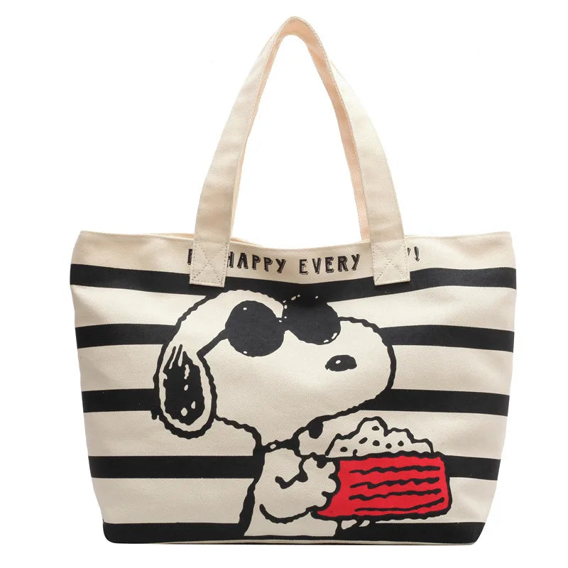 Mickey Snoopy Large Capacity Handbag, Leisure Multi functional Shoulder Bag, Commuter Tote Bag, Lightweight Mommy Bag