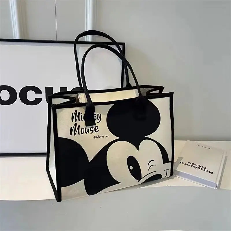 Mickey Snoopy Large Capacity Handbag, Leisure Multi functional Shoulder Bag, Commuter Tote Bag, Lightweight Mommy Bag